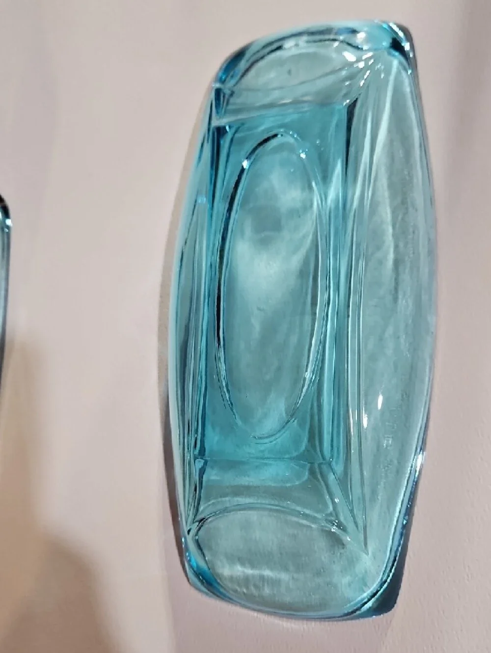 Hazel Atlas Capri Blue Colonial (Azure/Turquoise) 1960s Mid-Century Modern Bowls